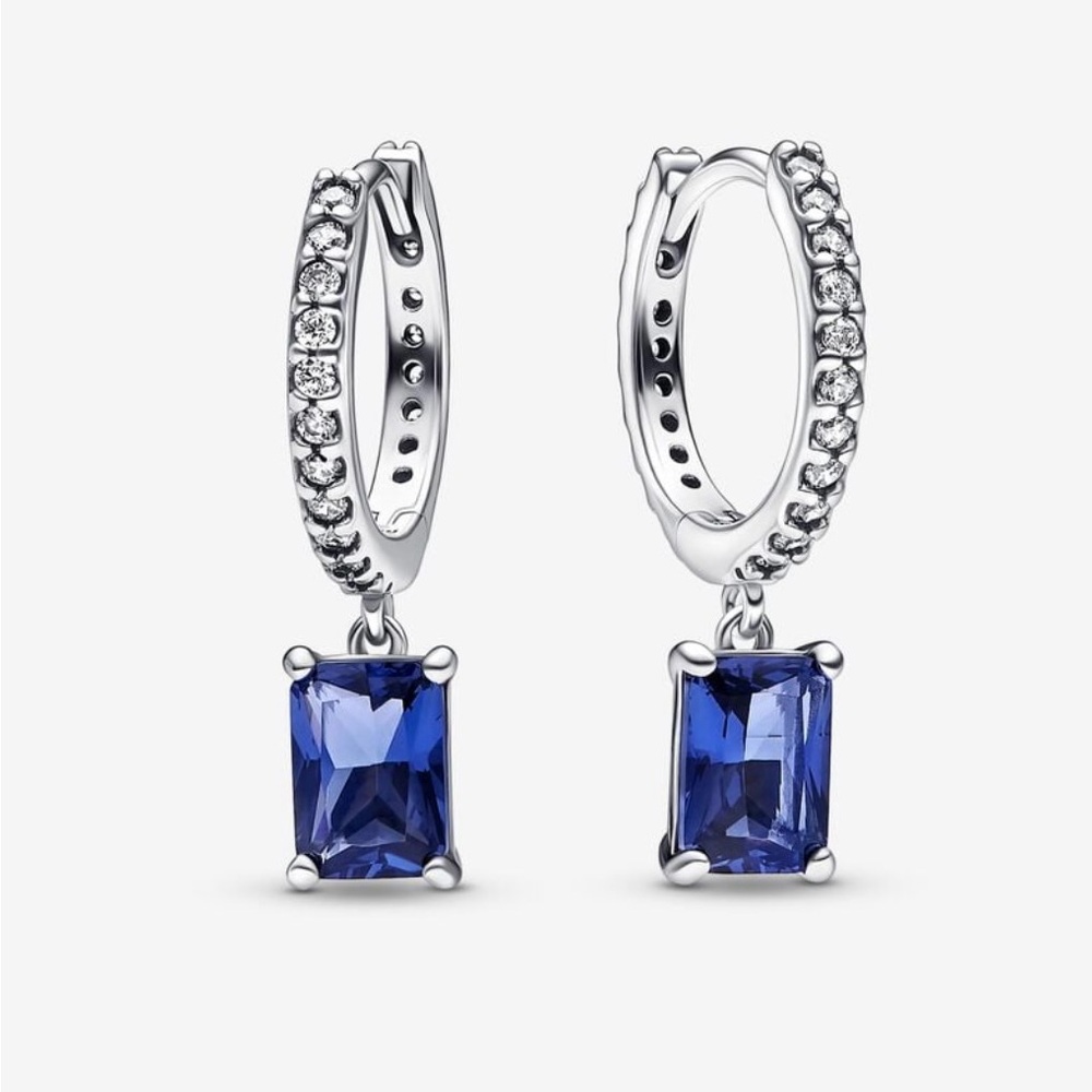 Pandora blue earrings.